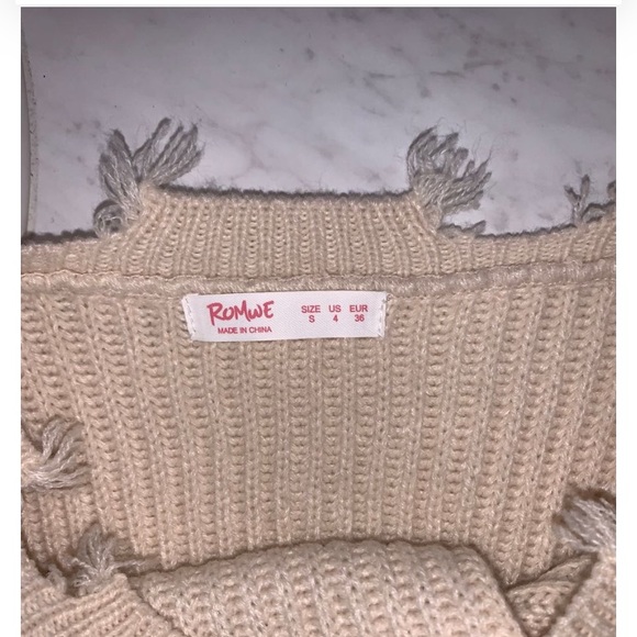 Romwe distressed sweater - Picture 3 of 5